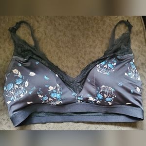 Lightly Lined Microfiber Plunge Bralette